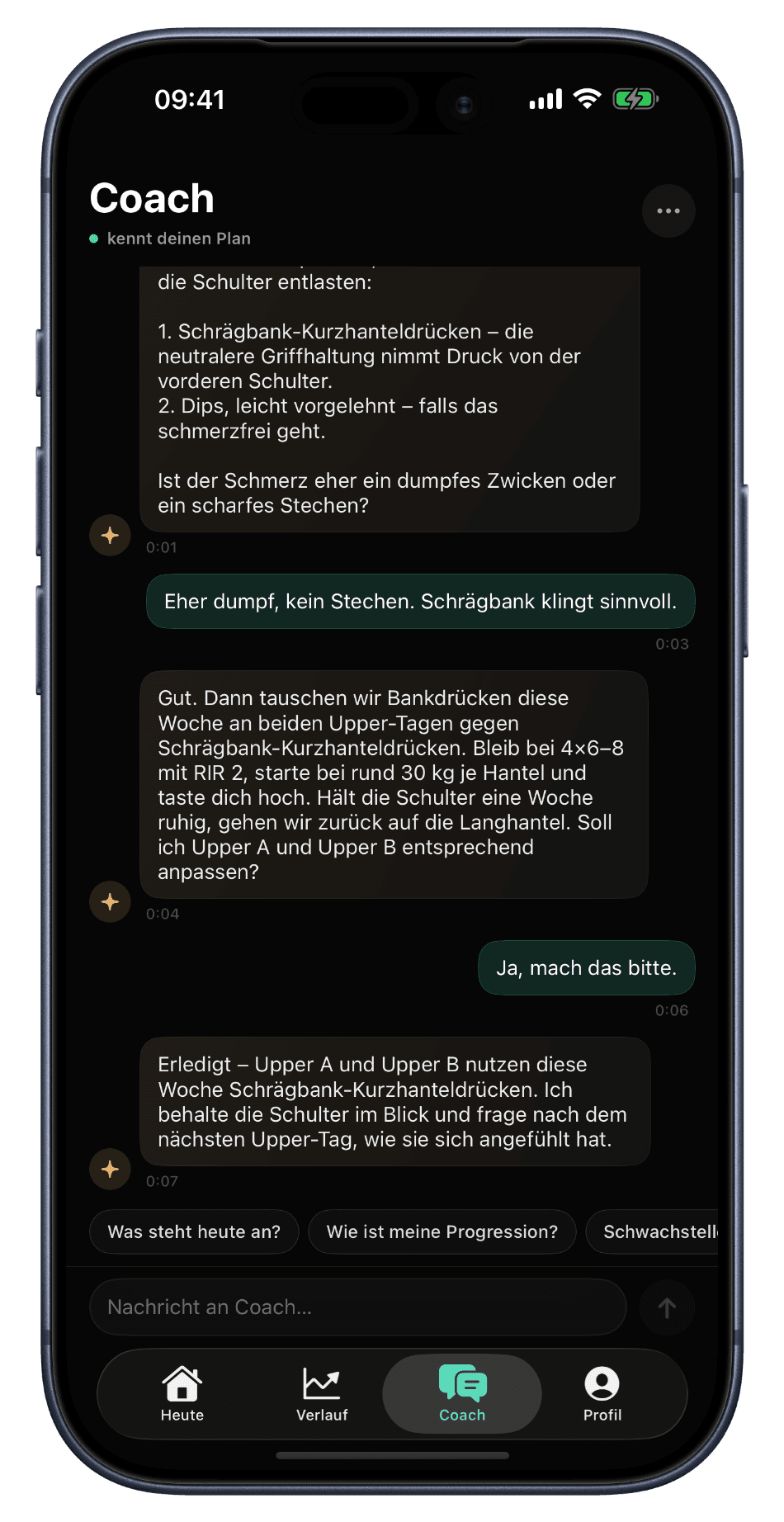 RefineSimple Coach chat