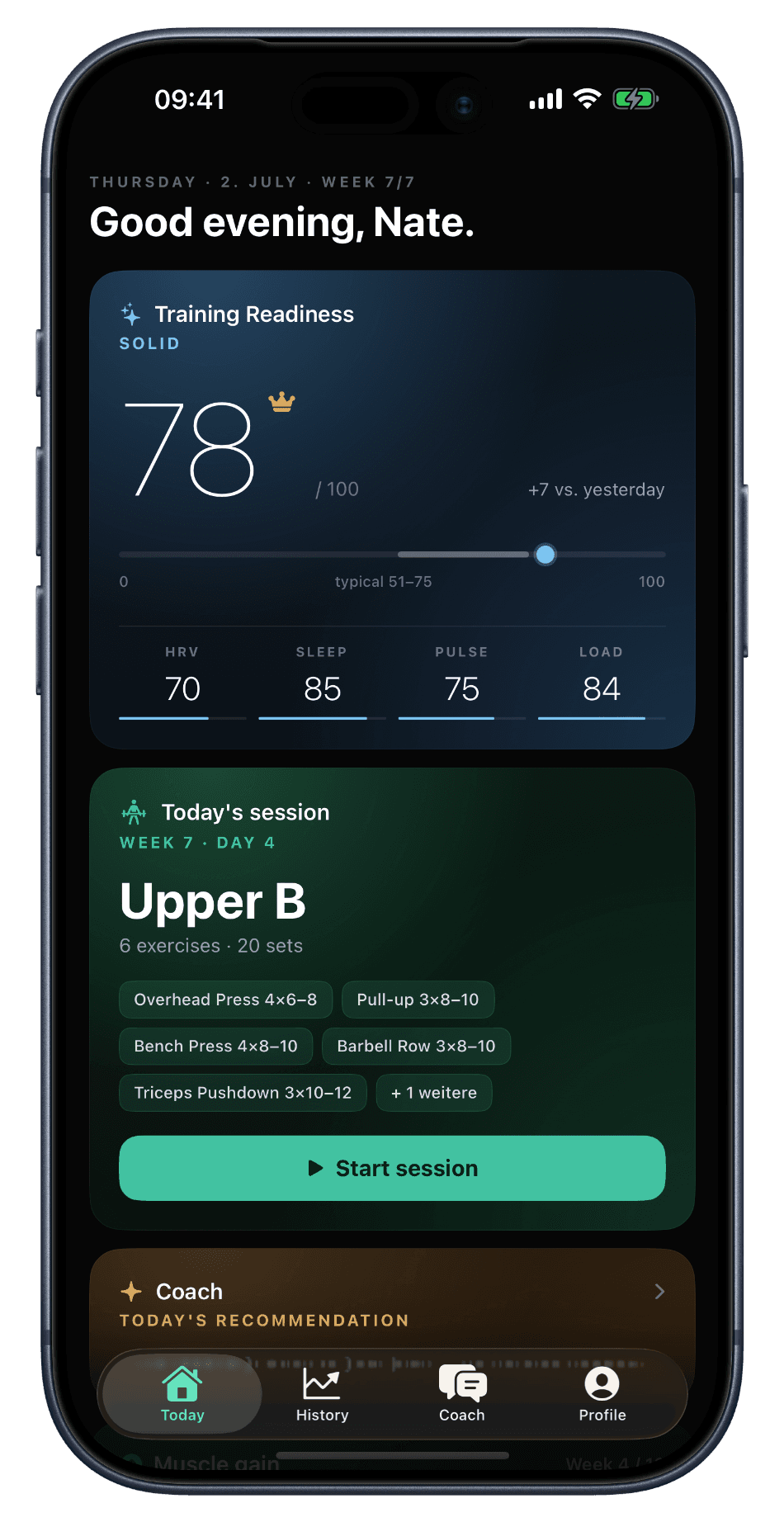 RefineSimple plan progress